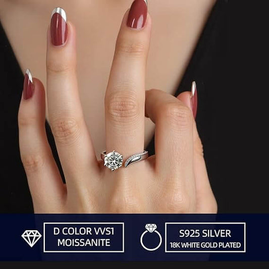 Bague Pavé Moissanite FeikFeiz Cadeaux Idéaux pour Femmes 2026