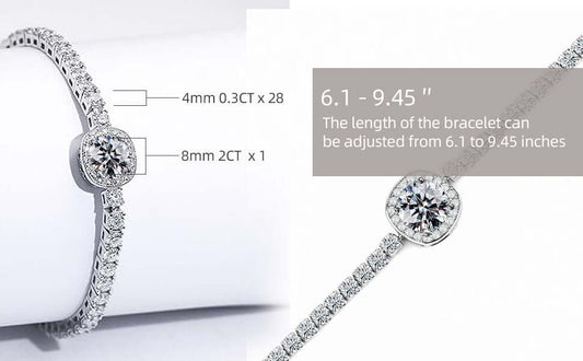 FeikFeiz Moissanite Tennis Bracelet Gift for Your Wife 2026