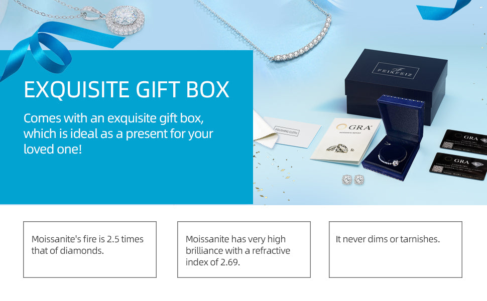 Women's Moissanite Necklace, Pendant, Lab-Grown Diamond, 18K Rose Gold Plated, Gold Necklace, Men's Necklace, Jewelry Gift.