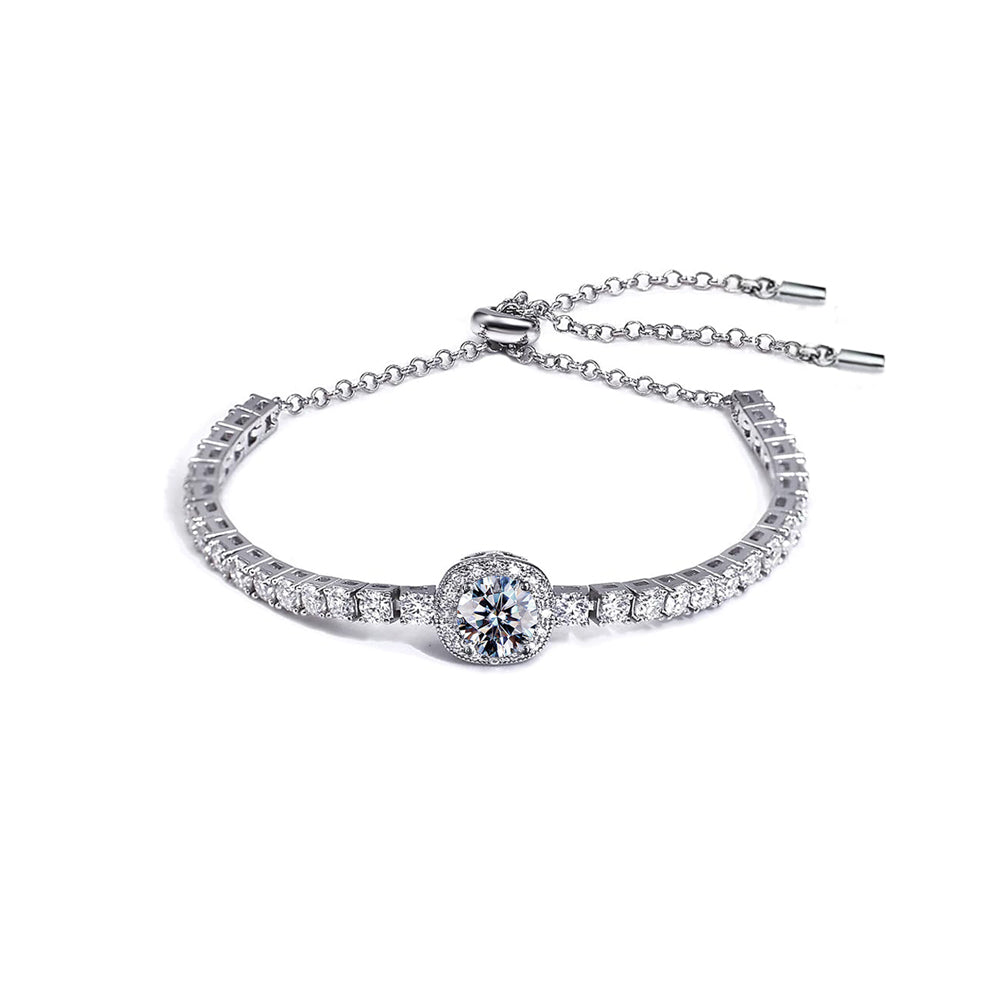 FEIKFEIZ moissanite tennis bracelet 10.4CT VVS1 luxury gemstone bracelet