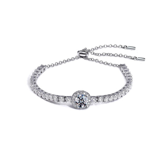 FEIKFEIZ moissanite tennis bracelet 10.4CT VVS1 luxury gemstone bracelet