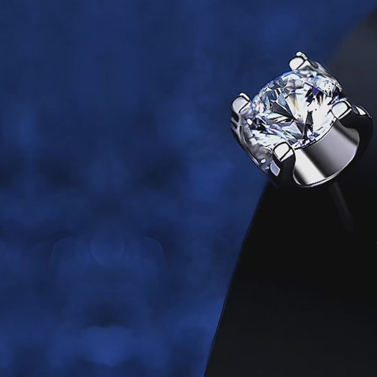 2CT moissanite earrings gift for women men anniversary wedding jewelry